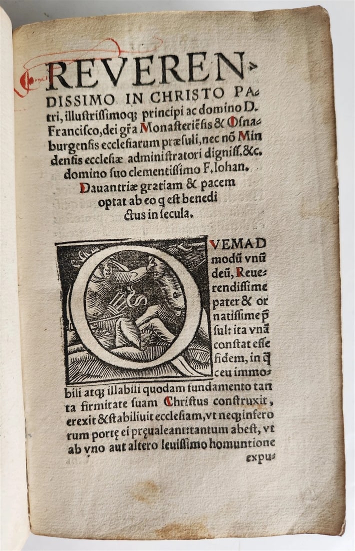 1533 POST-INCUNABULA THEOLOGY in LATIN antique ANCIENT VELLUM MANUSCRIPT BINDING - 13