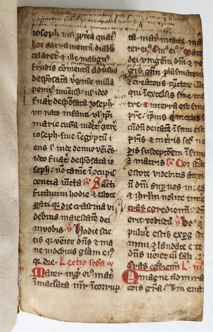 1533 POST-INCUNABULA THEOLOGY in LATIN antique ANCIENT VELLUM MANUSCRIPT BINDING - 5