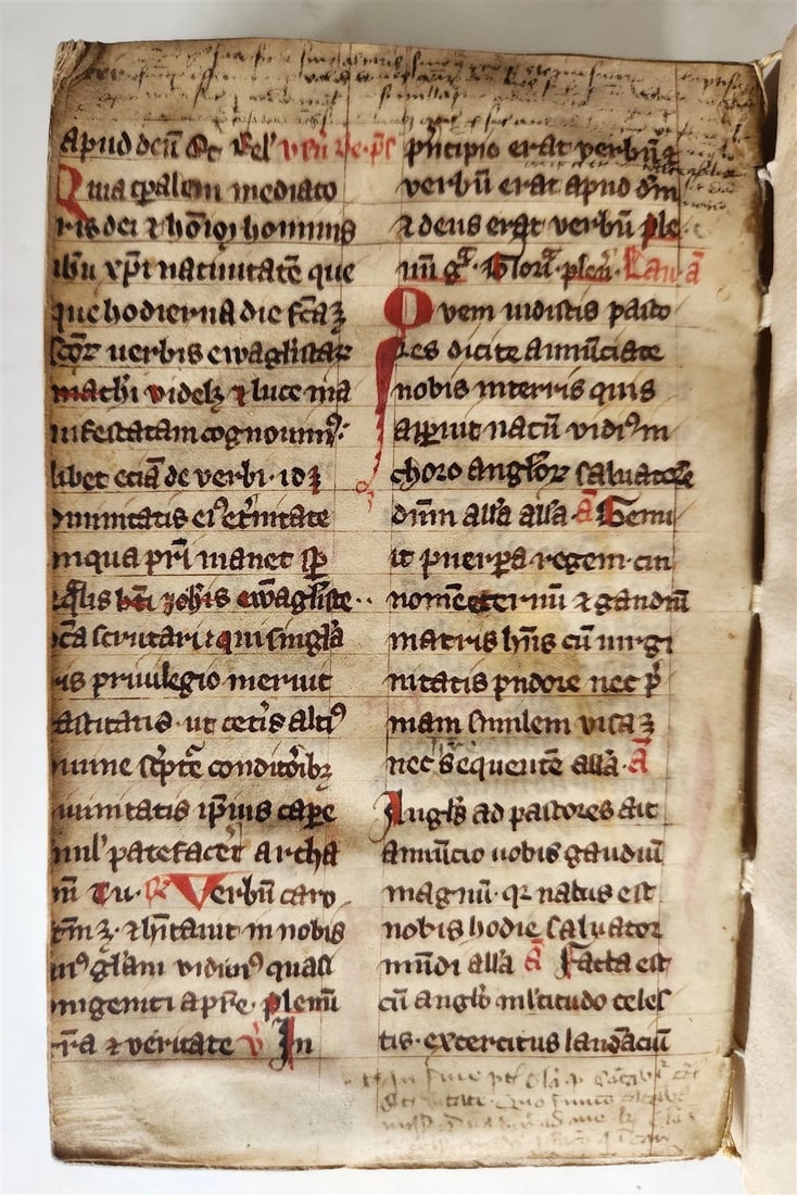 1533 POST-INCUNABULA THEOLOGY in LATIN antique ANCIENT VELLUM MANUSCRIPT BINDING - 6