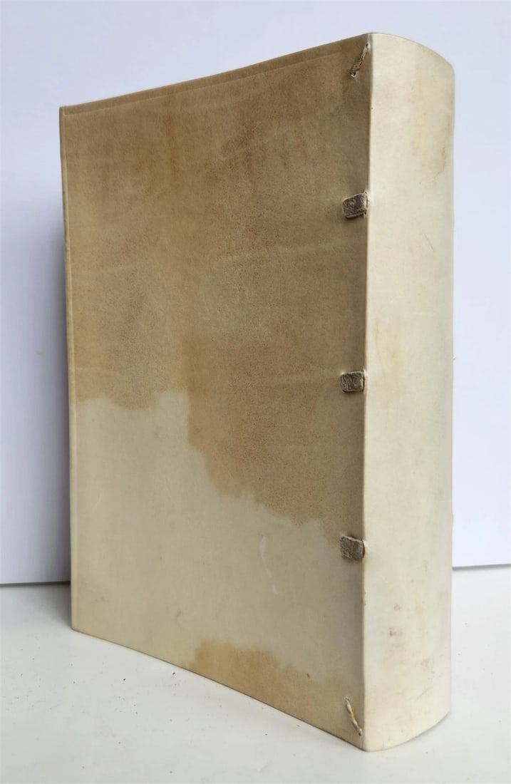 1533 POST-INCUNABULA THEOLOGY in LATIN antique ANCIENT VELLUM MANUSCRIPT BINDING - 9