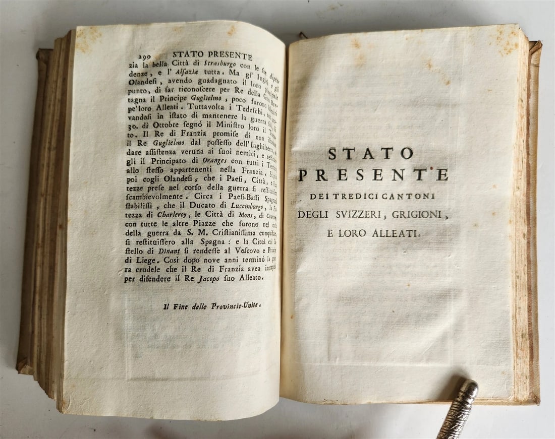 1745 HISTORY of HOLLAND antique ILLUSTRATED w/ & MAP - 8