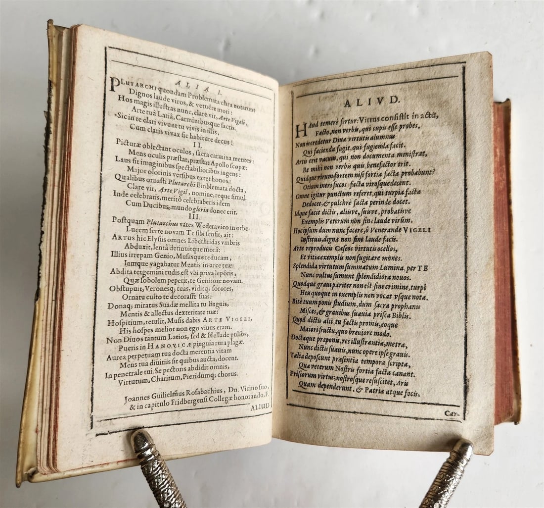 1696 PLUTARCH BIBLIOTHECA HISTORICA antique ILLUSTRATED vellum bound - 9