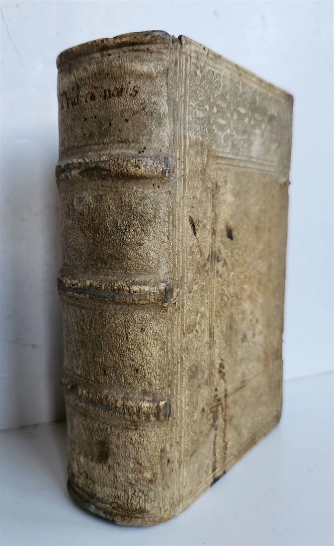 1664 COUNCIL OF TRENT antique decorative PIGSKIN over WOOD BINDING w/ CLASPS (1 of 12)