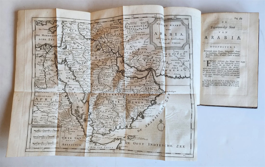 1732 ILLUSTRATED HISTORY of PERSIA ARABIA ASIATIC TARTARY RUSSIA w/maps ANTIQUE - 11