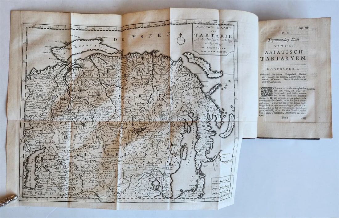1732 ILLUSTRATED HISTORY of PERSIA ARABIA ASIATIC TARTARY RUSSIA w/maps ANTIQUE - 14