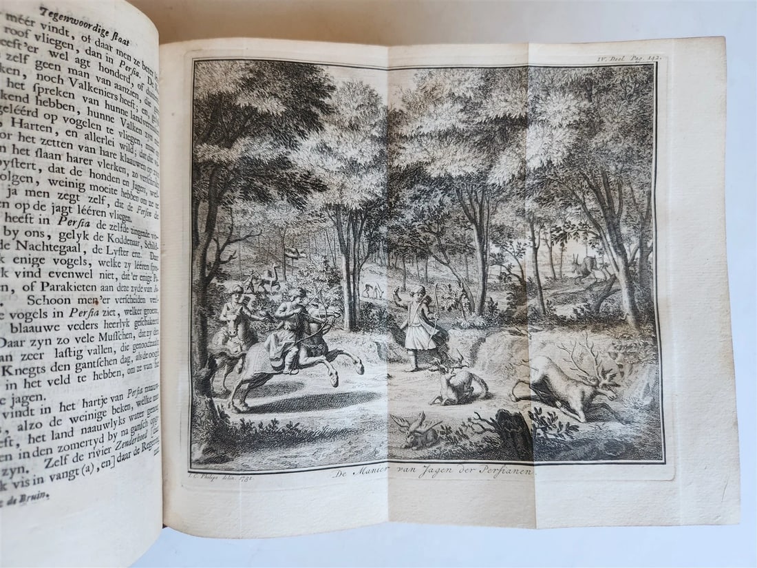 1732 ILLUSTRATED HISTORY of PERSIA ARABIA ASIATIC TARTARY RUSSIA w/maps ANTIQUE - 6