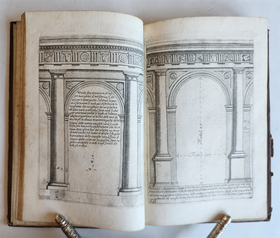 1680s ARCHITECTURE by VIGNOLA ILLUSTRATED antique Regola delli cinque ordini... - 8