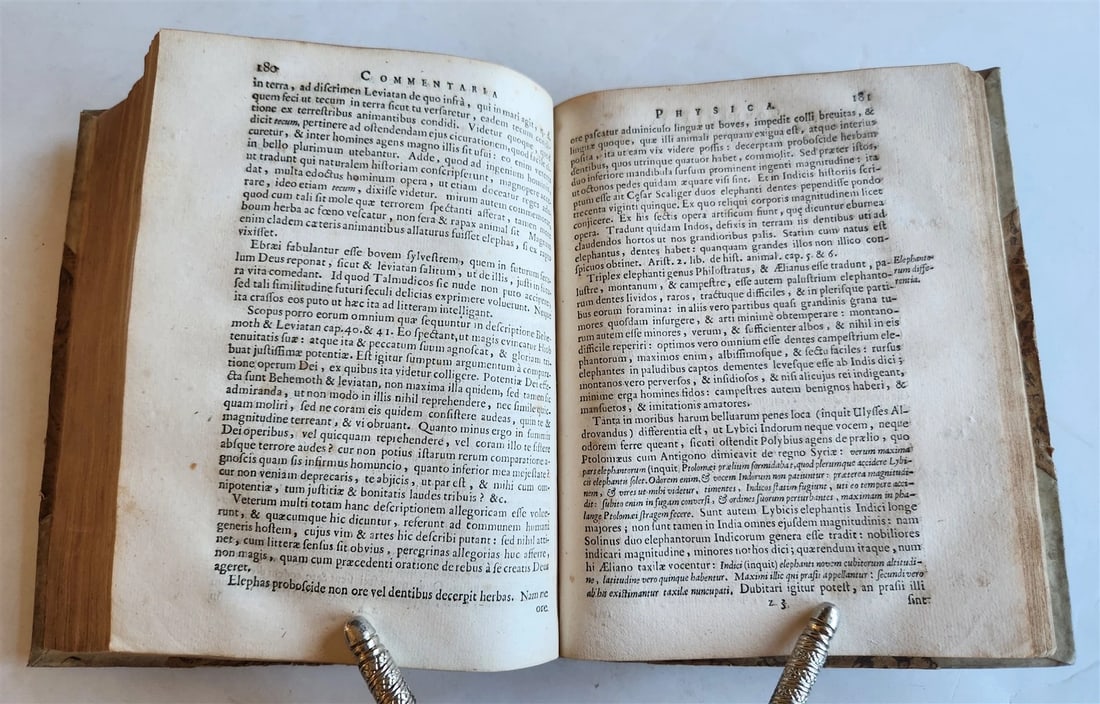 1651 COMMENTARIA PHYSICA by JOHANN MEY antique - 8