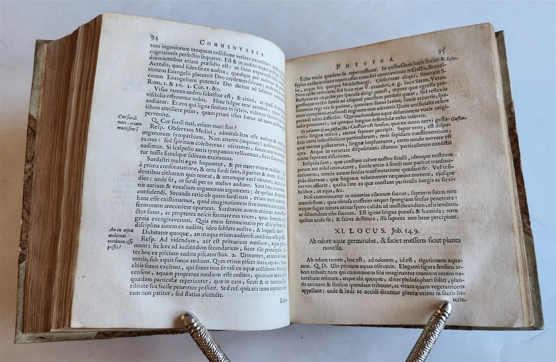 1651 COMMENTARIA PHYSICA by JOHANN MEY antique - 9