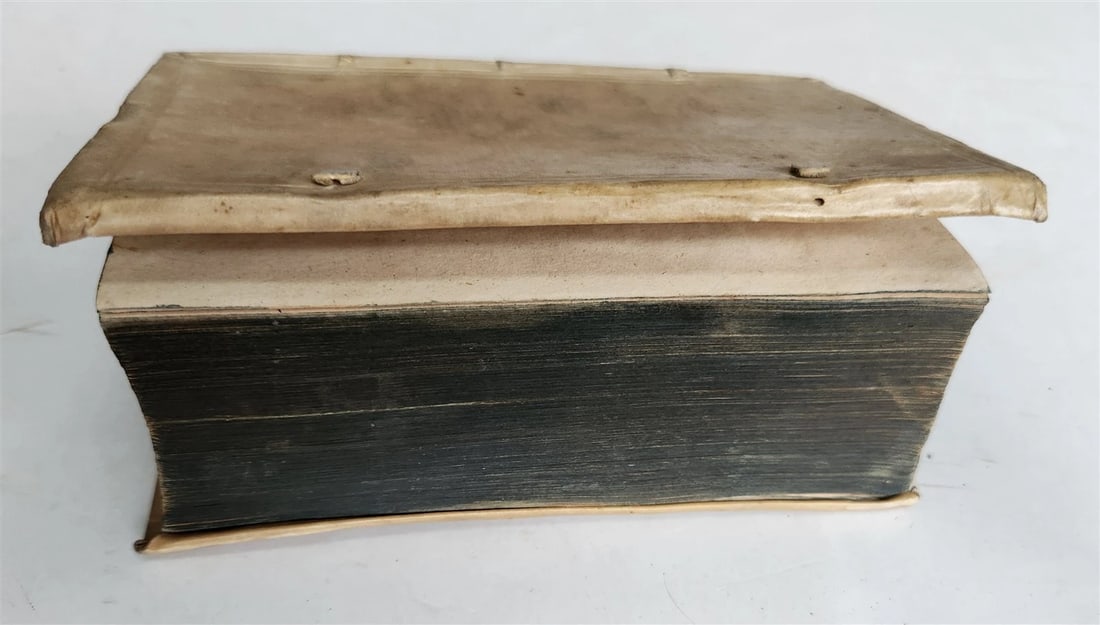 1597 16th CENTURY LAW BOOK on ROMAN COURT antique VELLUM BOUND - 6