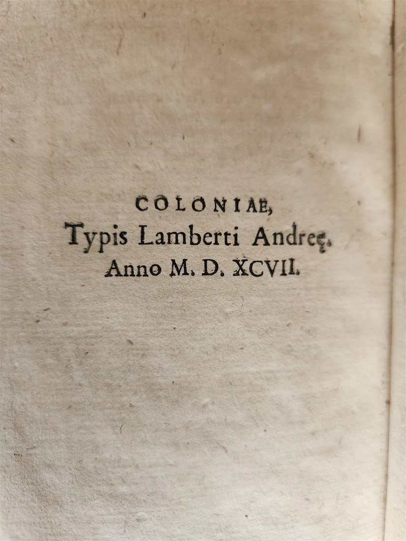 1597 16th CENTURY LAW BOOK on ROMAN COURT antique VELLUM BOUND - 8
