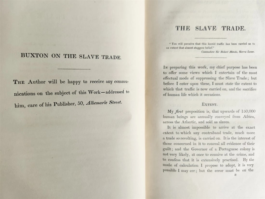 1839 AFRICAN SLAVE TRADE by Thomas Fowell Buxton antique in ENGLISH - 6