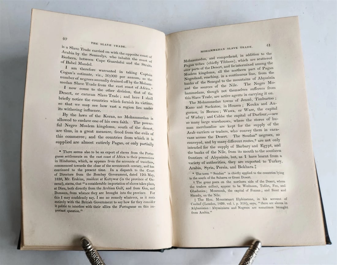 1839 AFRICAN SLAVE TRADE by Thomas Fowell Buxton antique in ENGLISH - 7