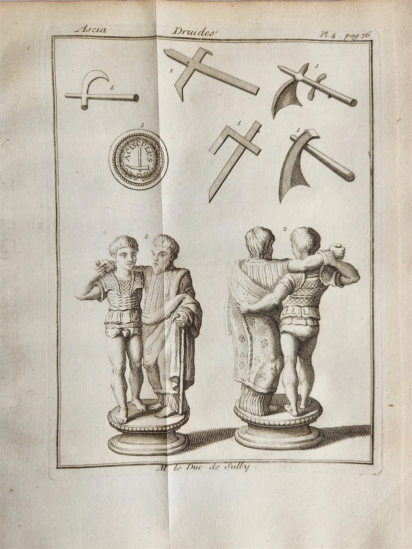 1739 ANCIENT CULTS & ASTROLOGY antique ILLUSTRATED in FRENCH - 9