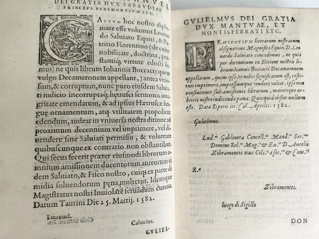 1582 DECAMERON by GIOVANI BOCCACCIO 16th CENTURY antique AMAZING BINDING - 13