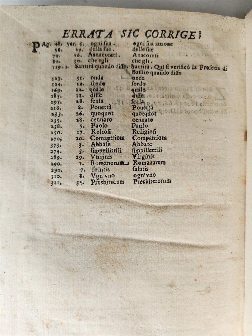 1658 LIFE of BASIL the GREAT antique VELLUM BINDING w/ COAT of ARMS provenance - 10