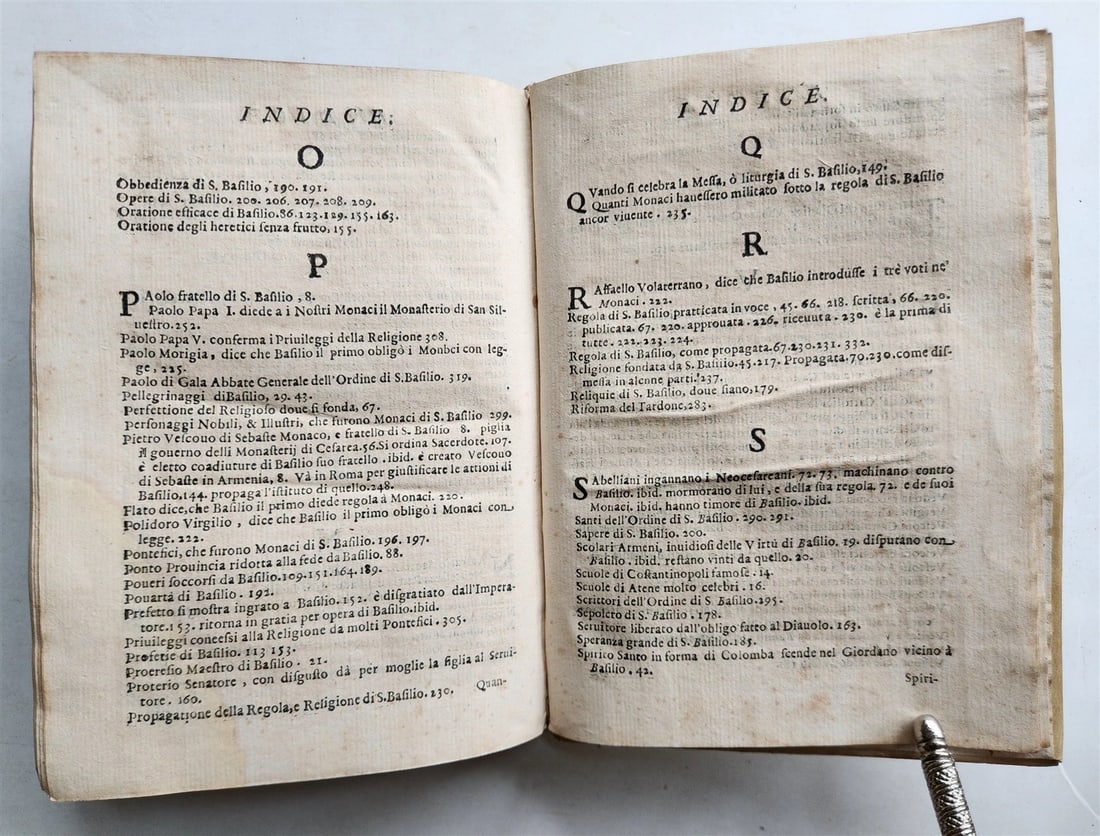 1658 LIFE of BASIL the GREAT antique VELLUM BINDING w/ COAT of ARMS provenance - 11