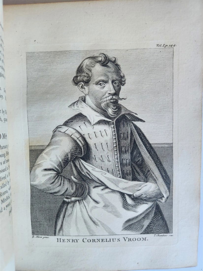 1762 ANECDOTES of PAINTING in ENGLAND antique ILLUSTRATED w/90 engravings 2 vols - 11