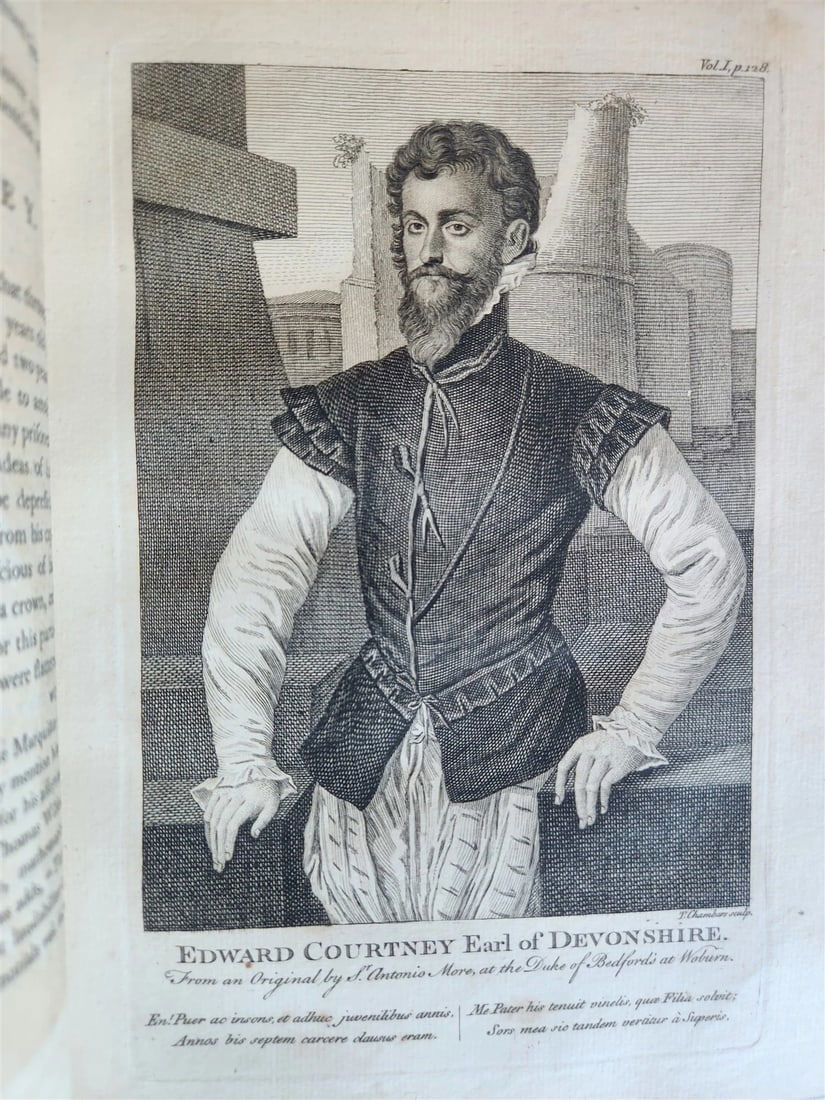 1762 ANECDOTES of PAINTING in ENGLAND antique ILLUSTRATED w/90 engravings 2 vols - 12