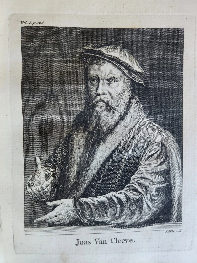 1762 ANECDOTES of PAINTING in ENGLAND antique ILLUSTRATED w/90 engravings 2 vols - 13