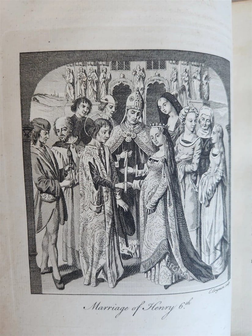 1762 ANECDOTES of PAINTING in ENGLAND antique ILLUSTRATED w/90 engravings 2 vols - 8