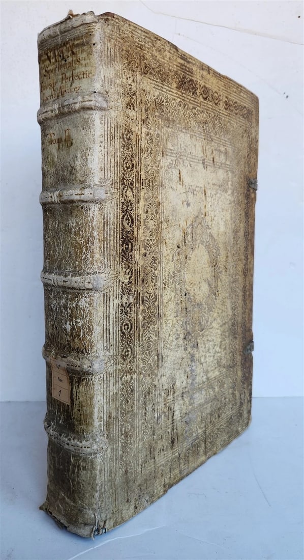 1613 On EXTERMINATION of EVIL & PROMOTION of GOOD antique JESUIT PIGSKIN FOLIO - 2