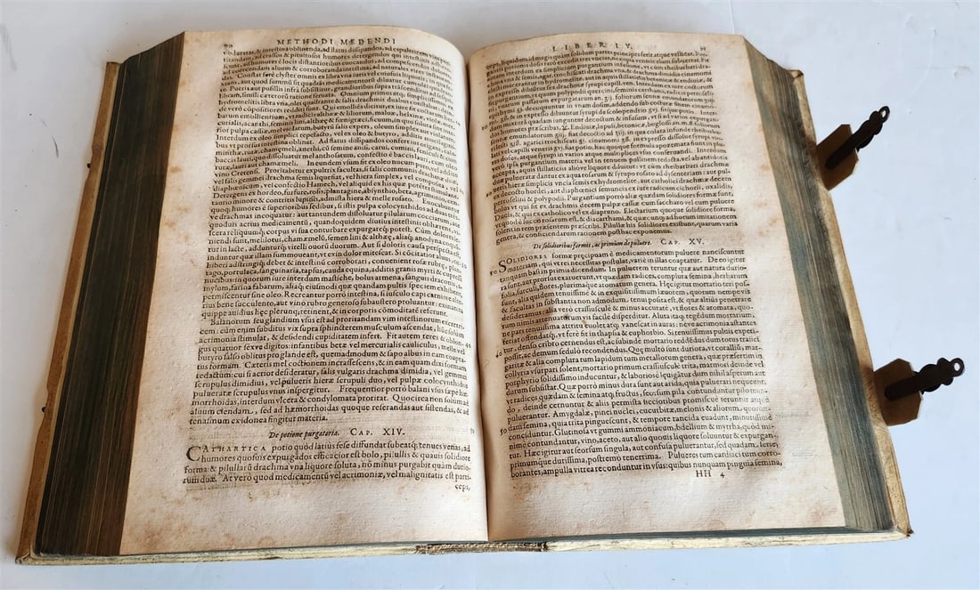 1610 MEDICAL TREATISE by FERNELL antique Universa medicina PIGSKIN BOUND FOLIO - 12
