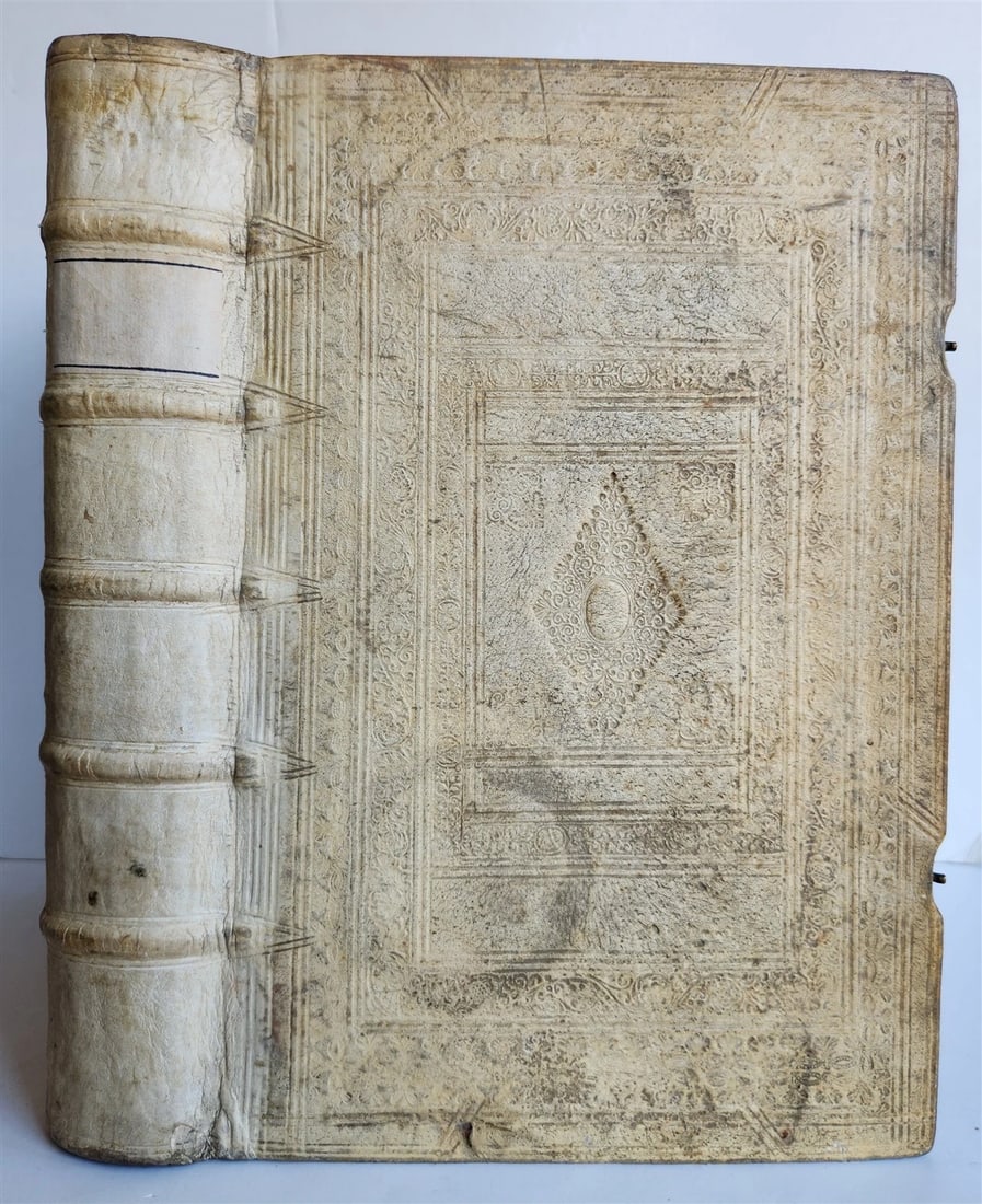 1610 MEDICAL TREATISE by FERNELL antique Universa medicina PIGSKIN BOUND FOLIO - 2