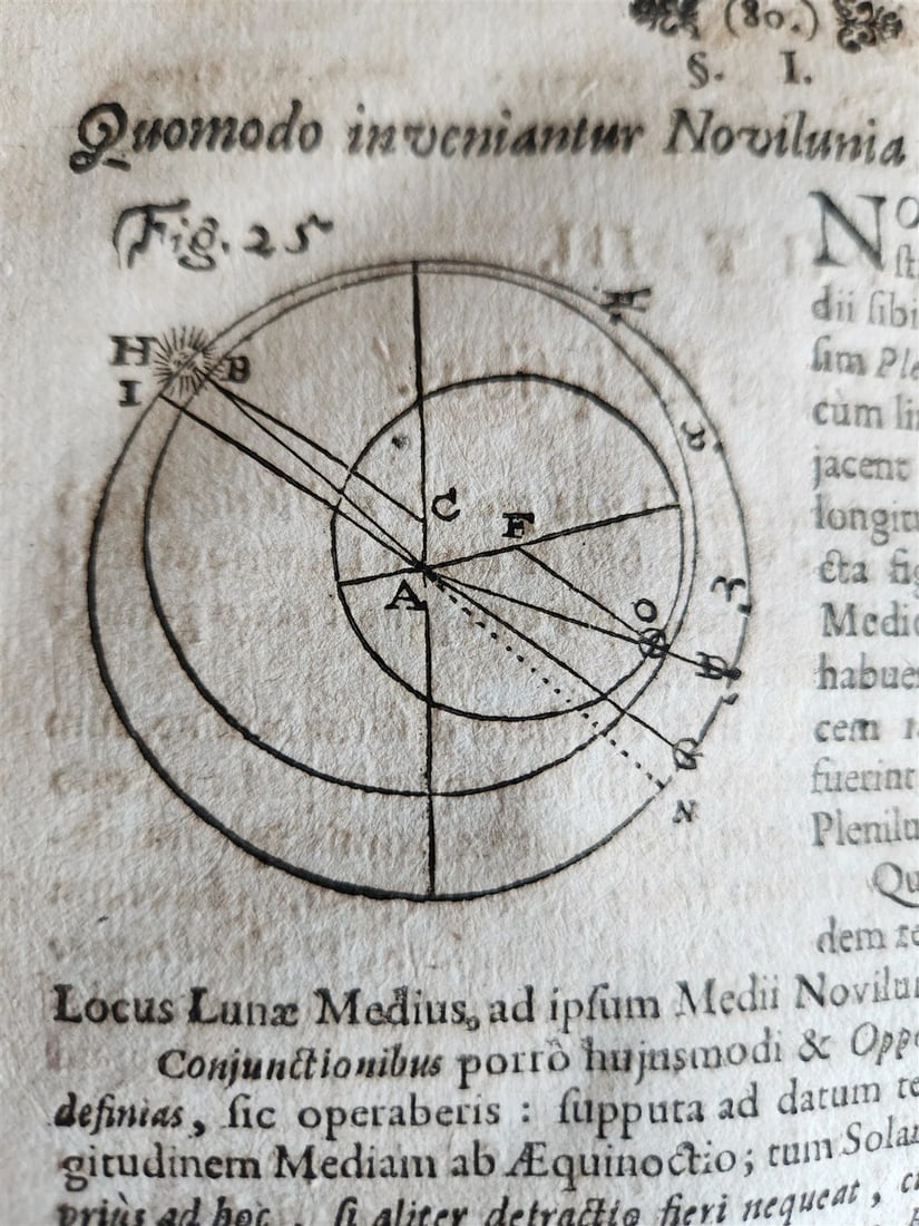 1682 ASTRONOMY ECLIPSES antique Tenebrae Summatim Illustratae Doctrina Eclipsium - 11