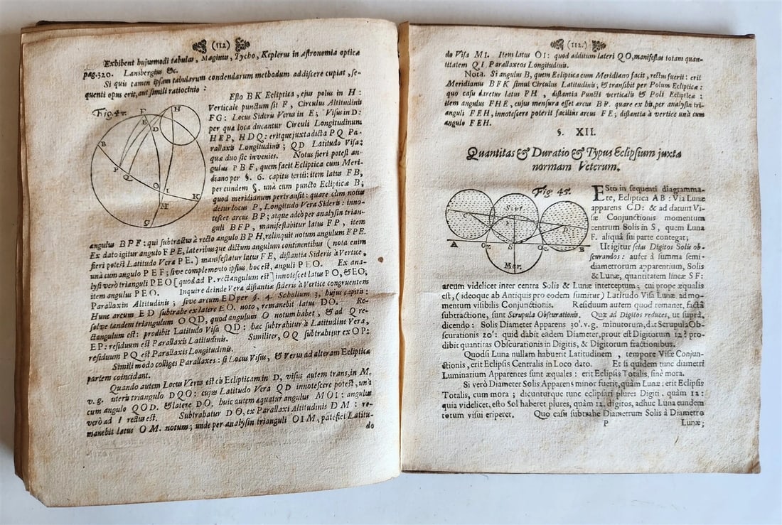 1682 ASTRONOMY ECLIPSES antique Tenebrae Summatim Illustratae Doctrina Eclipsium - 6