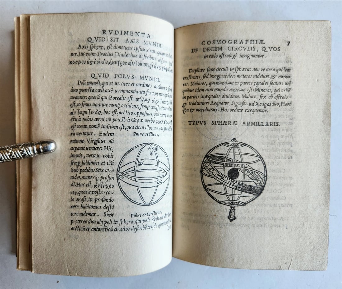 1533 POST-INCUNABULA COSMOGRAPHIA by PETRUS APIANUS antique ILLUSTRATED - 13