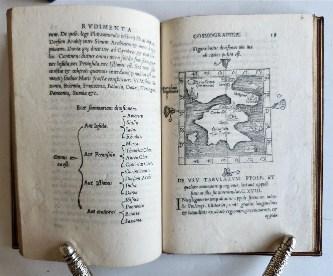 1533 POST-INCUNABULA COSMOGRAPHIA by PETRUS APIANUS antique ILLUSTRATED - 5