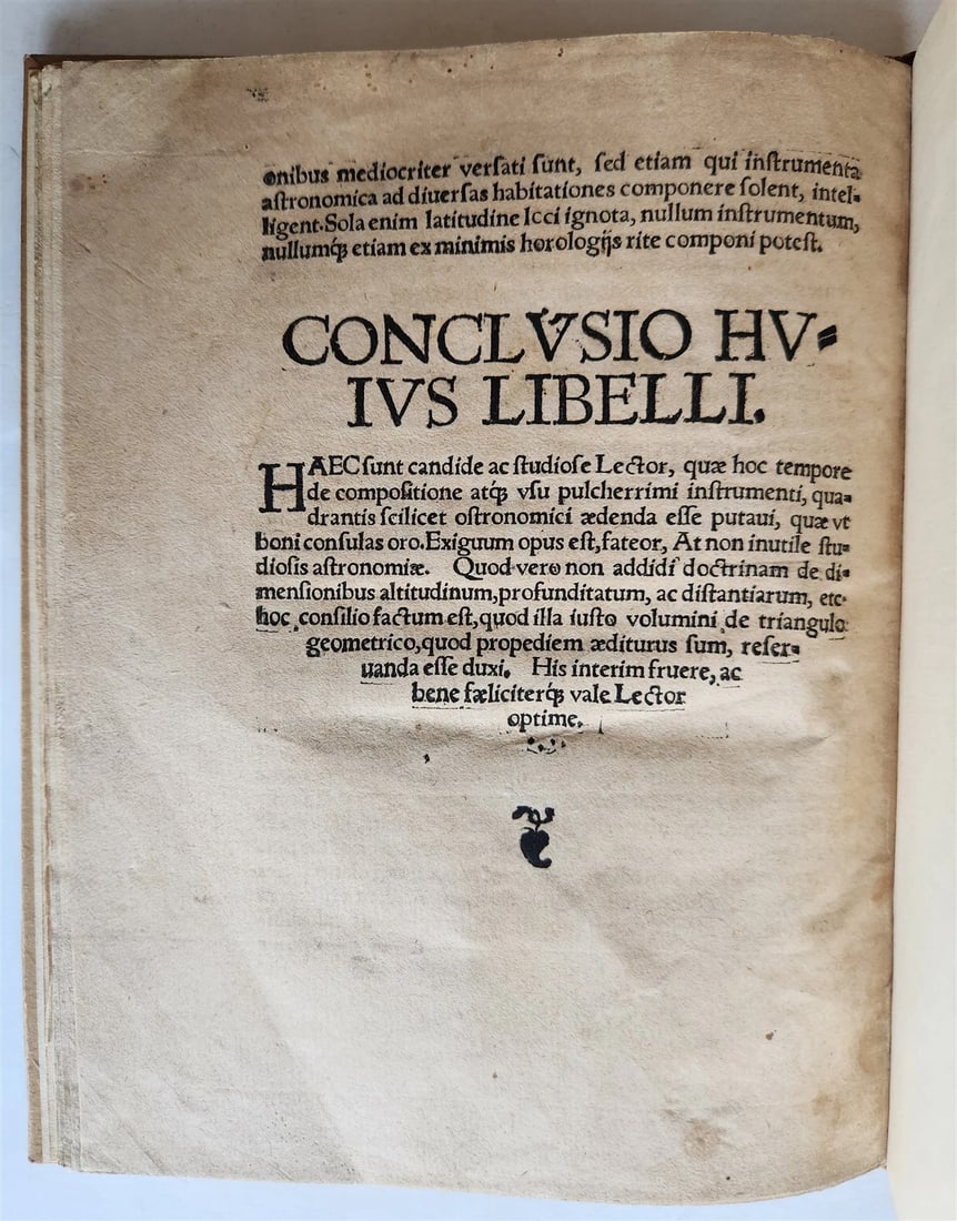 1550 SIGNED by AUTHOR Valentin Engelhardt ASTRONOMY GEOMETRY antique ILLUSTRATED - 10