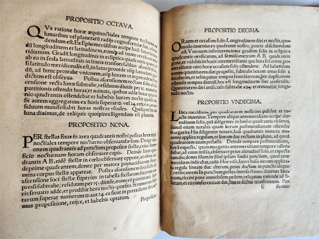 1550 SIGNED by AUTHOR Valentin Engelhardt ASTRONOMY GEOMETRY antique ILLUSTRATED - 12