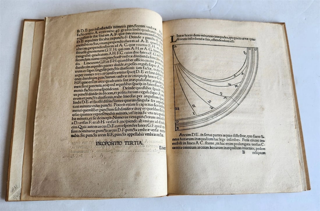 1550 SIGNED by AUTHOR Valentin Engelhardt ASTRONOMY GEOMETRY antique ILLUSTRATED - 6