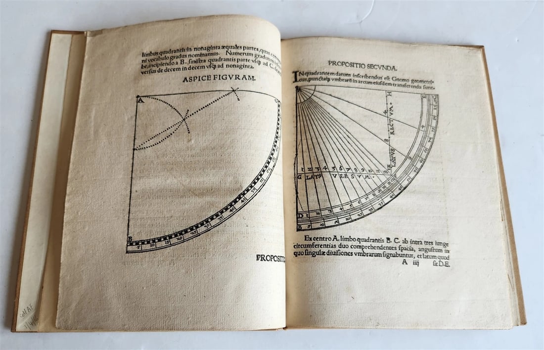 1550 SIGNED by AUTHOR Valentin Engelhardt ASTRONOMY GEOMETRY antique ILLUSTRATED - 7