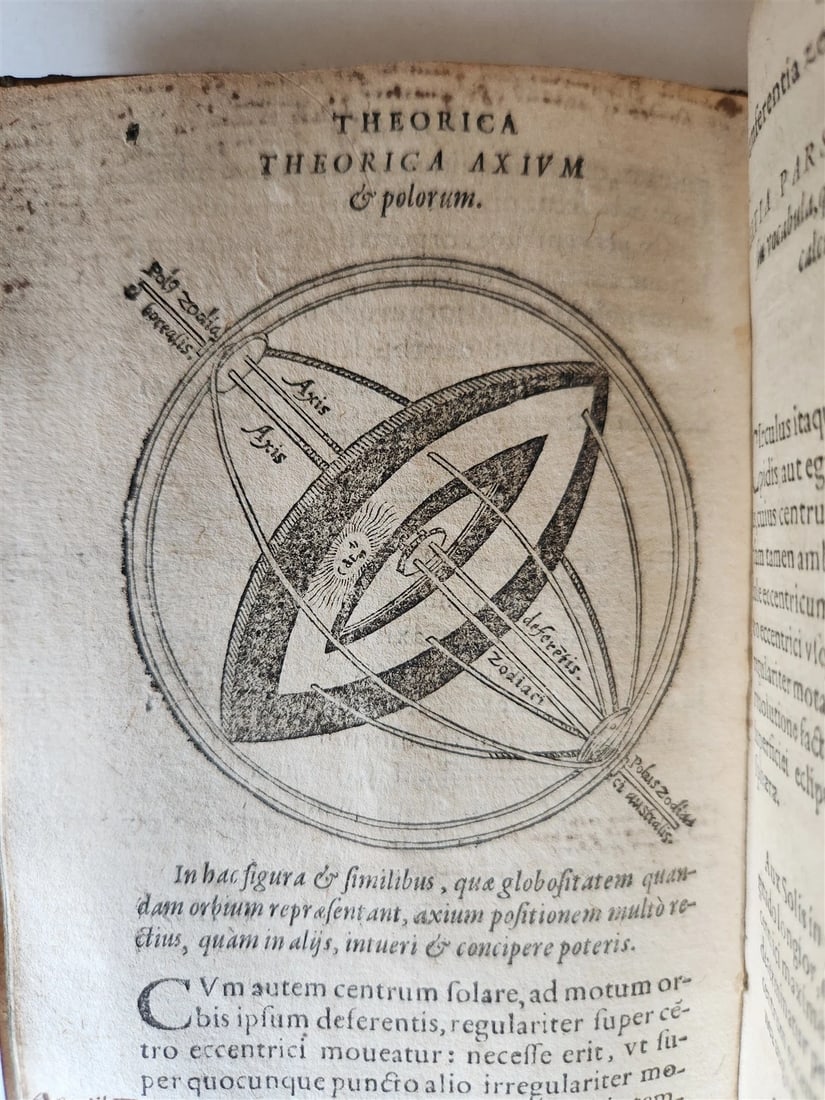 1581 ASTRONOMY Theoricae Novae Planetarum Georg PEURBACH & SACROBOSCO antique - 10