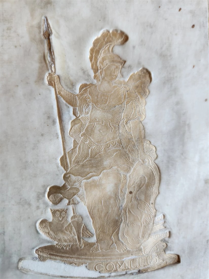 1709 BIBLE in GREEK ILLUSTRATED w/ MAPS antique GILT DECORATED VELLUM BINDING - 12