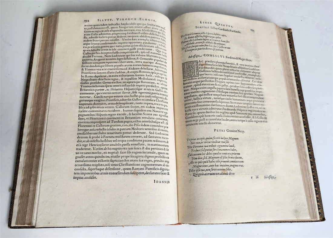 1573 PAOLO GIOVIO Elogia virorum antique 16th century FOLIO HISTORY BIOGRAPHIES - 8