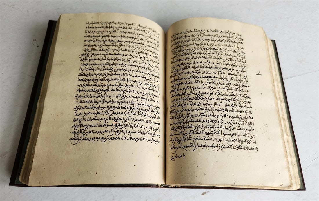 1850s ARABIC MANUSCRIPT antique ISLAMIC LAW FIQH POETRY NORTH AFRICAN - 13