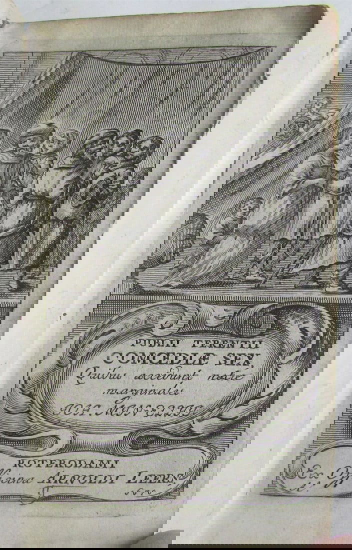 1670 PUBLII TERENTII COMOEDIAE SEX VELLUM BOUND antique (1 of 5)