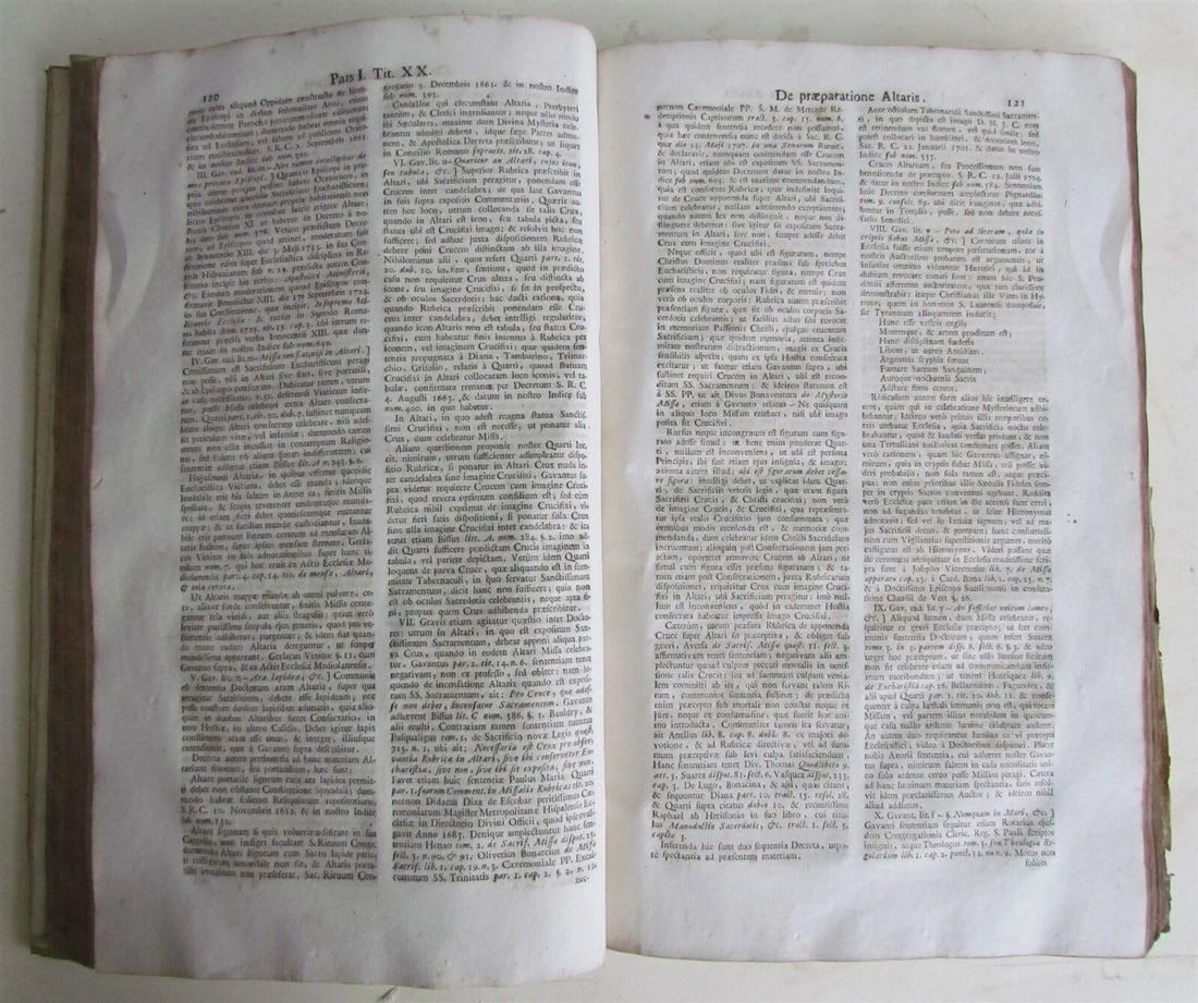 1749 2 VOLUMES THESAURUS SACRORUM RITUUM VELLUM BOUND FOLIO antique - 10