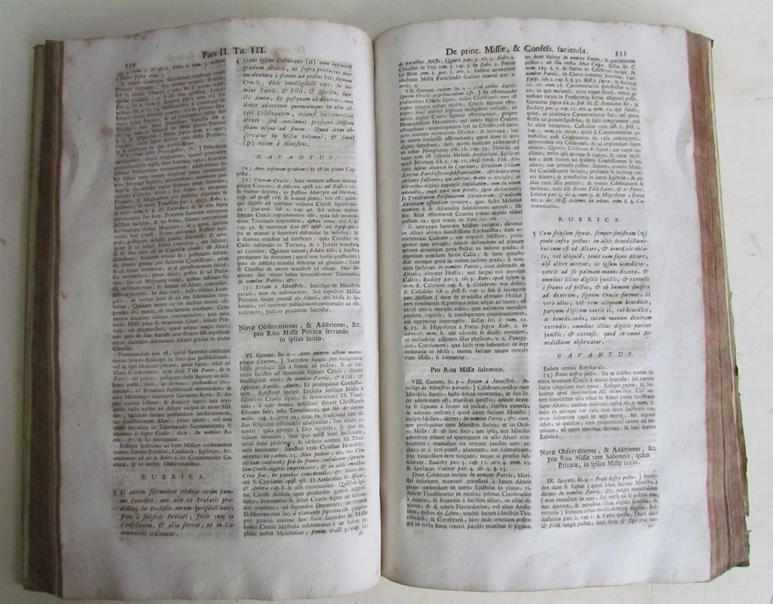 1749 2 VOLUMES THESAURUS SACRORUM RITUUM VELLUM BOUND FOLIO antique - 11