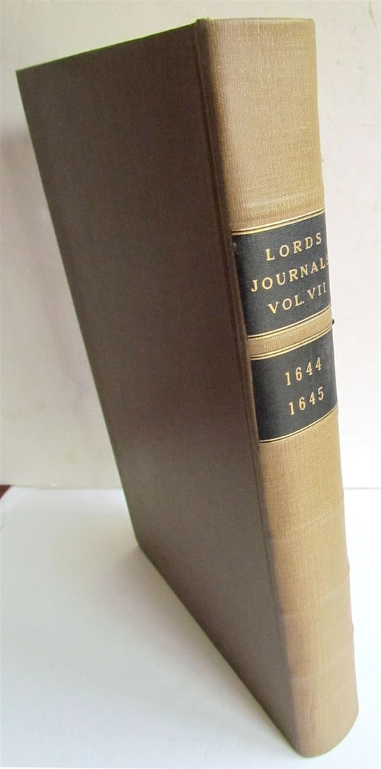 JOURNALS OF THE HOUSE OF LORDS 1644-1645 large folio antique in ENGLISH - 4
