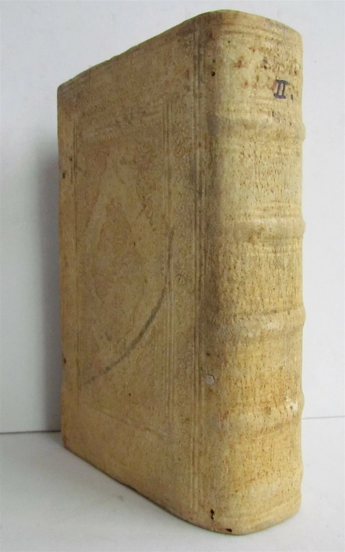 1685 Theologiae Moralis by SPORER antique BLINDSTAMPED PIGSKIN 17 CENTURY Vol II (1 of 8)