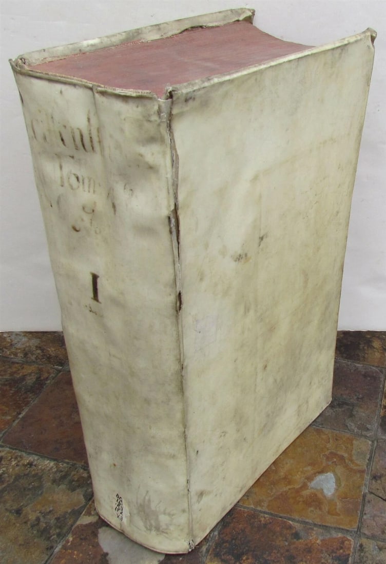 1729 VELLUM BOUND ANTIQUE FOLIO JUS CANONICUM UNIVERSUM by R.P.F. ANACLETO - 9