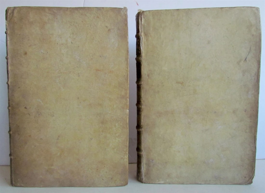 1734 2 vol DIONYSII PETAVII CHRONOLOGY TREATISE VELLUM FOLIO antique ILLUSTRATED - 12