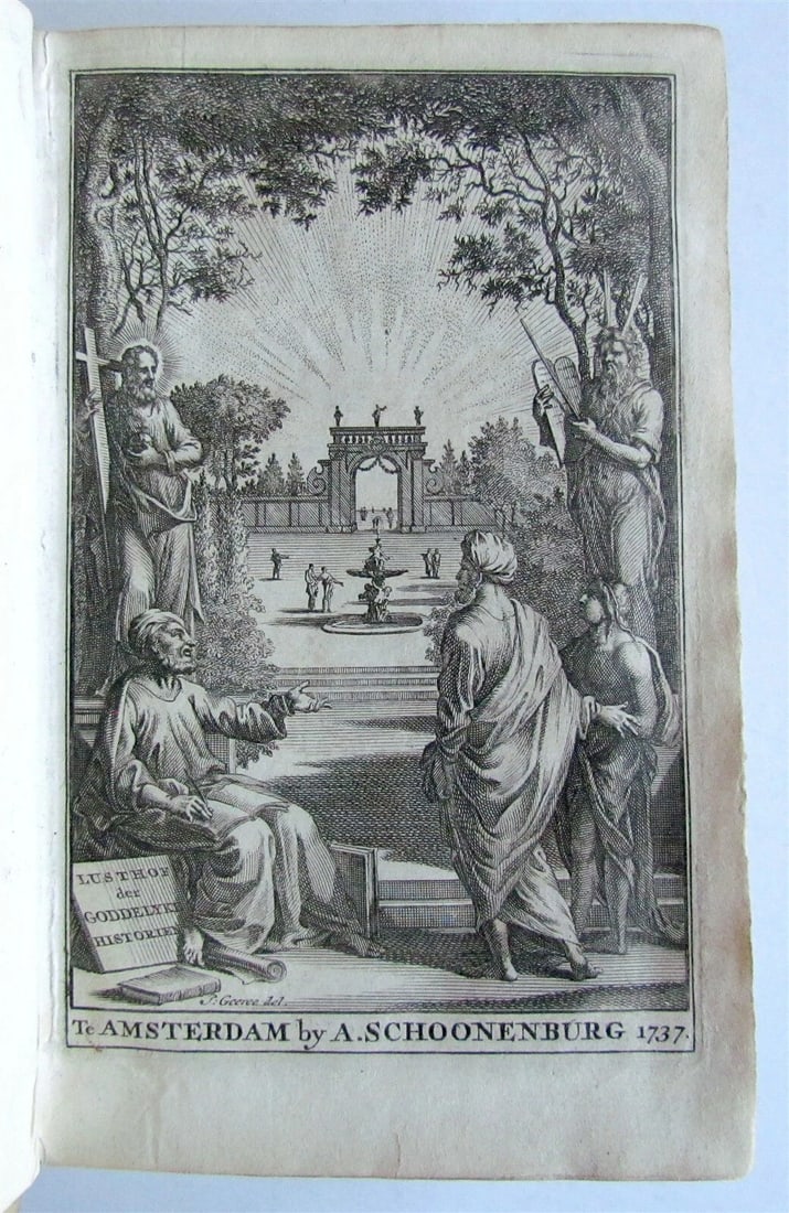 1739 NEW TESTAMENT BIBLE HISTORY ILLUSTRATED w/ 47 ENGRAVINGS antique VELLUM (1 of 13)