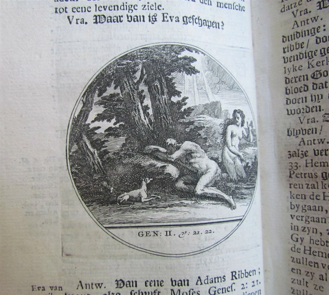 1739 NEW TESTAMENT BIBLE HISTORY ILLUSTRATED w/ 47 ENGRAVINGS antique VELLUM - 6