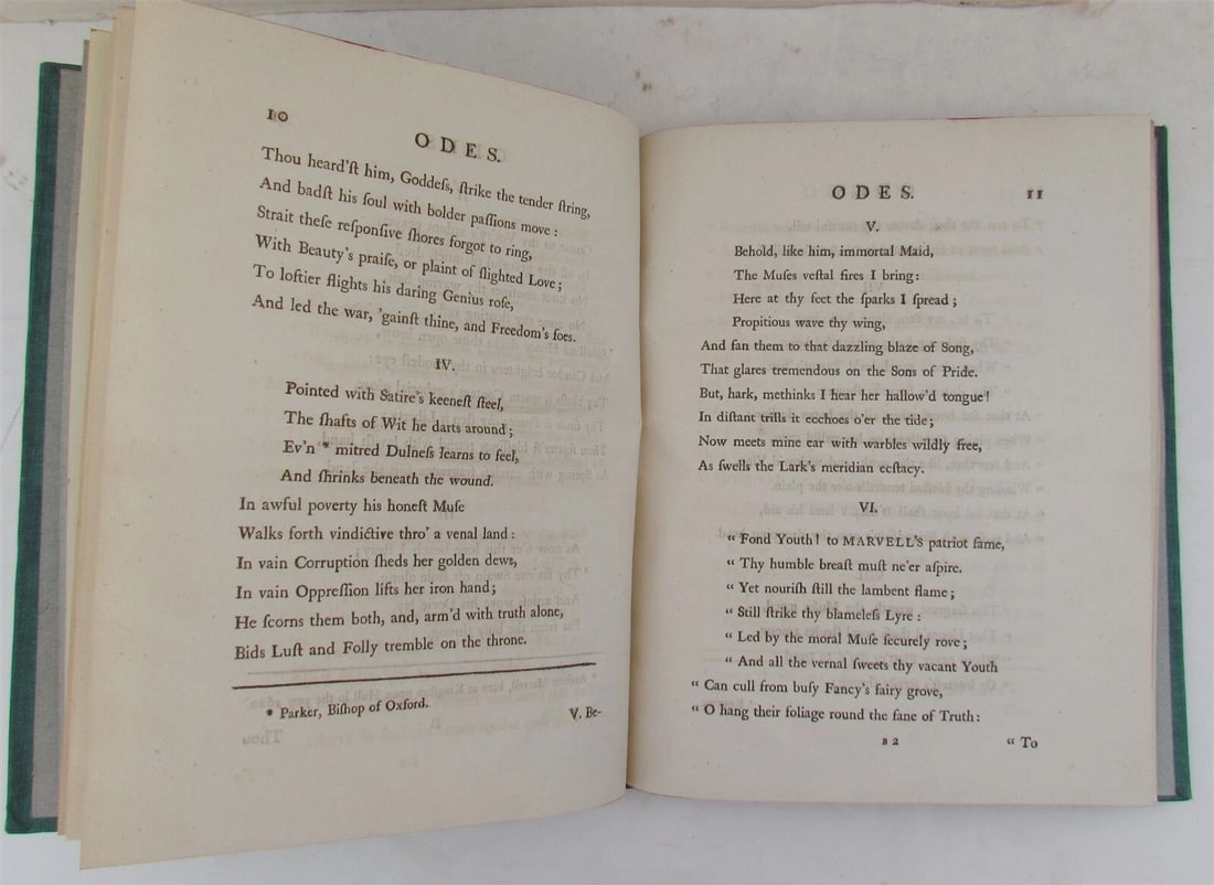 1756 BRITISH POETRY ODES by Mr. MASON antique English - 5